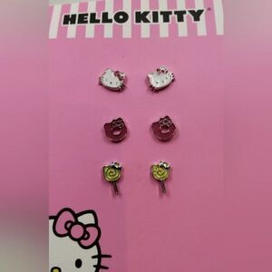 Hello Kitty Sanrio Pink Bow Earrings Jewelry Kids Girls My Melod…
